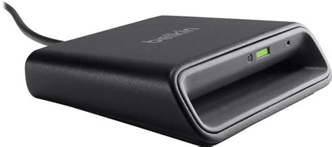 belkin - usb smart card/cac reader - black|external cac card reader.